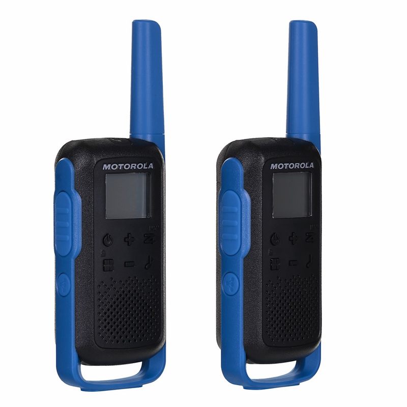 Radiolidhje Motorola TLKR T62, set 2 copë, USB, blu