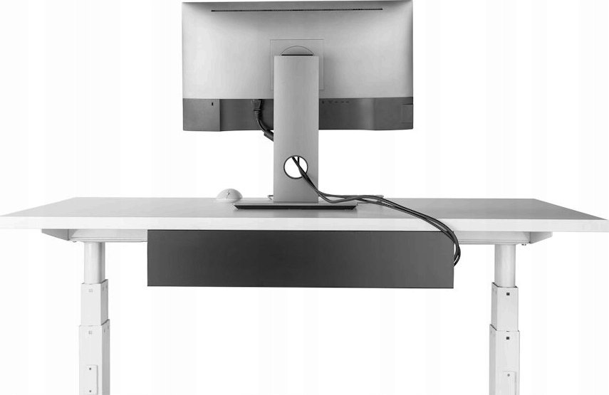 Kanal kabllosh Digitus Cable Management Channel, metalik, për montim nën tavolinë, i zi