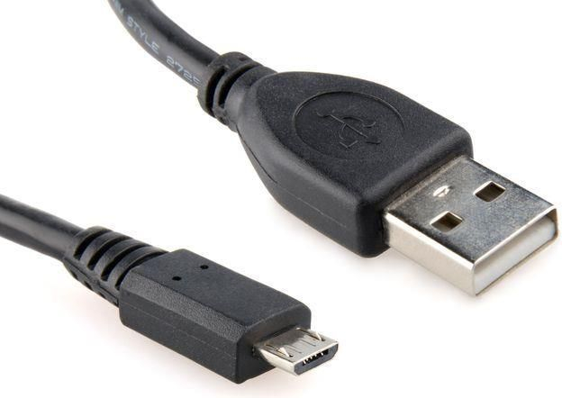 Kabllo Gembird AM-MBM5P, USB - Micro USB 2.0, 1m, e zezë