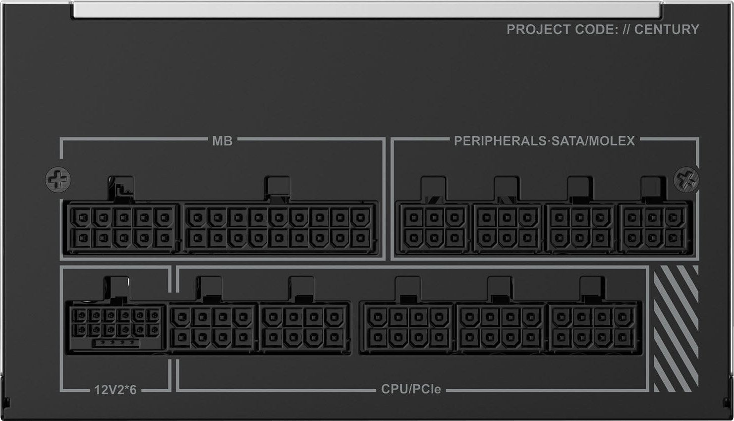 Furnizues energjie Montech Century II 1050W, 80 Plus Gold, Full Modular, argjendtë