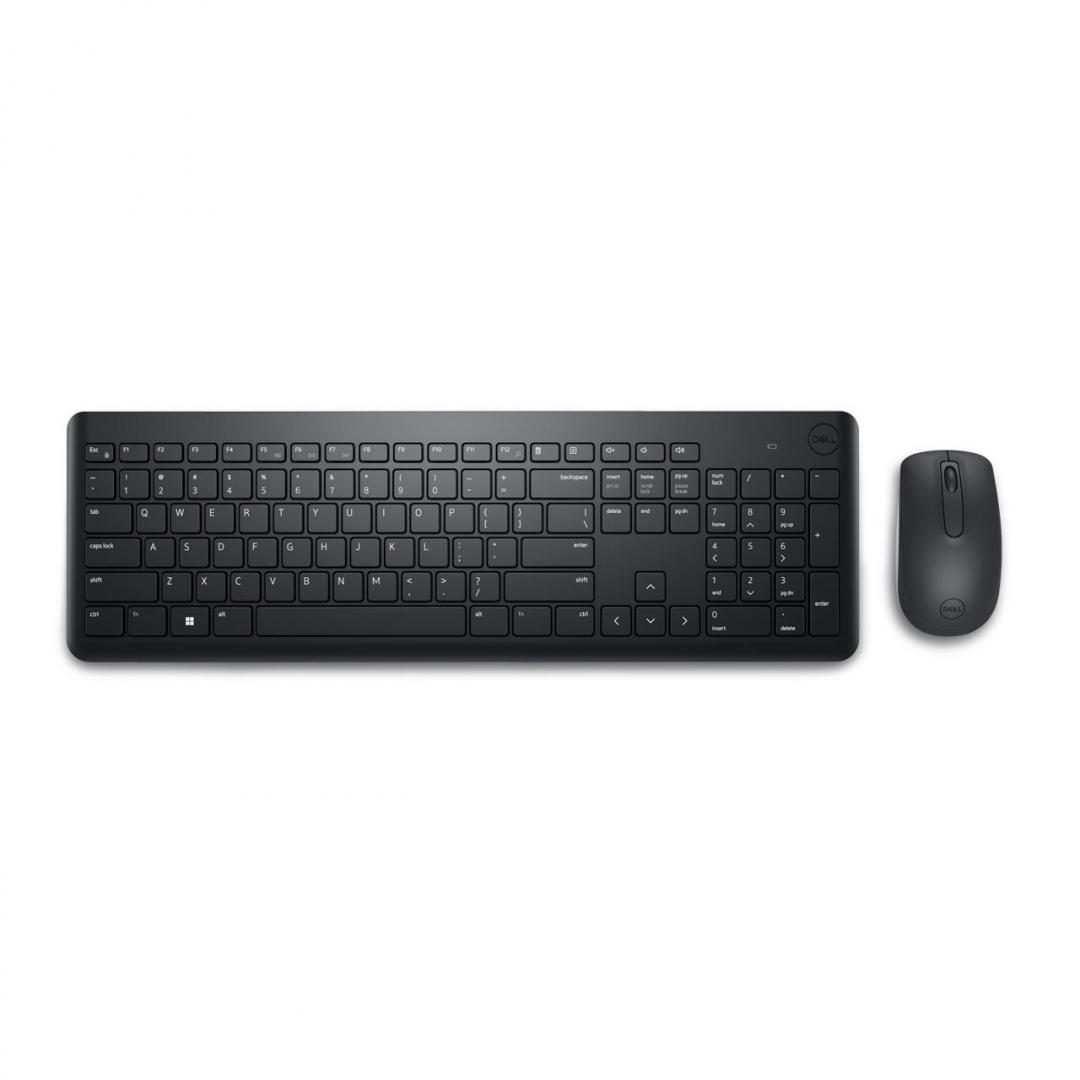 Set tastierë dhe maus wireless Dell KM3322W, layout rumun QWERTZ, i zi