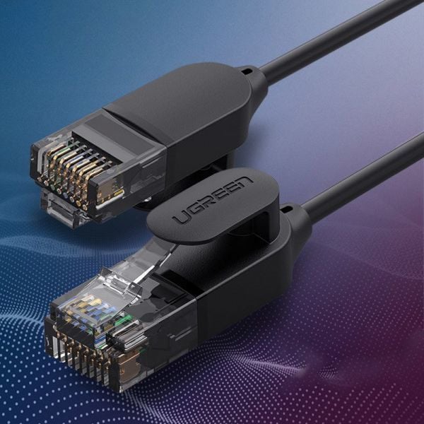 Kabllo rrjeti Ugreen 70332, RJ45 Cat 6A UTP, 1 m, e zezë