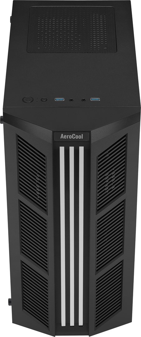 Kasa kompjuteri Aerocool Prime RGB ACCM-PV29013.11, xham i temperuar, me ndriçim RGB, e zezë