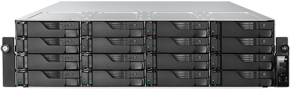 NAS rack Asustor Lockerstor 16 Pro Gen2 AS7216RDX, 16 vende, AMD Ryzen 7 Pro, 16GB RAM ECC DDR5