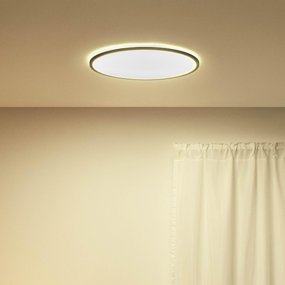 Plafonierë WiZ 8719514554955, LED 22W, dritë e rregullueshme smart, e zezë