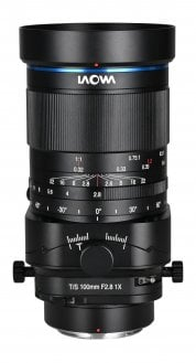 Objektiv makro Laowa 100mm f/2.8 Tilt Shift, 1X, për Nikon Z