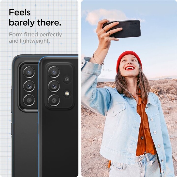 Spigen Thin Fit Заштитна маска за Samsung Galaxy A52 / A52 (5G), црна