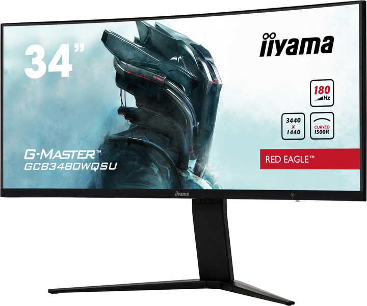 Monitor iiyama G-Master GCB3480WQSU-B1 - LED, 34", UW-QHD, i zi