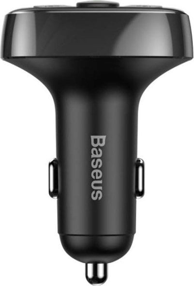 Transmetues FM për veturë Baseus S-09A, Bluetooth, 2x USB, i zi