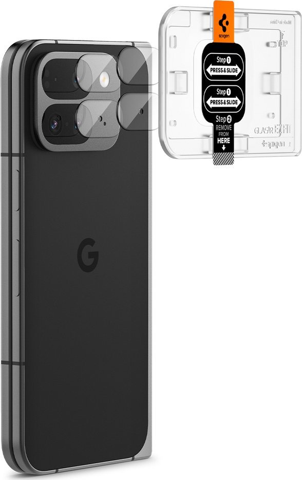 Mbrojtëse për kamerë Spigen GLAS.tR EZ Fit Optik, Google Pixel 9 Pro Fold, 2 copë, transparente