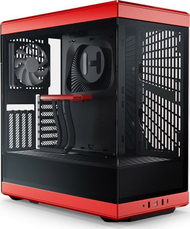 Куќиште за компјутер Hyte Y40, Црна dhe црвена, Midi Tower