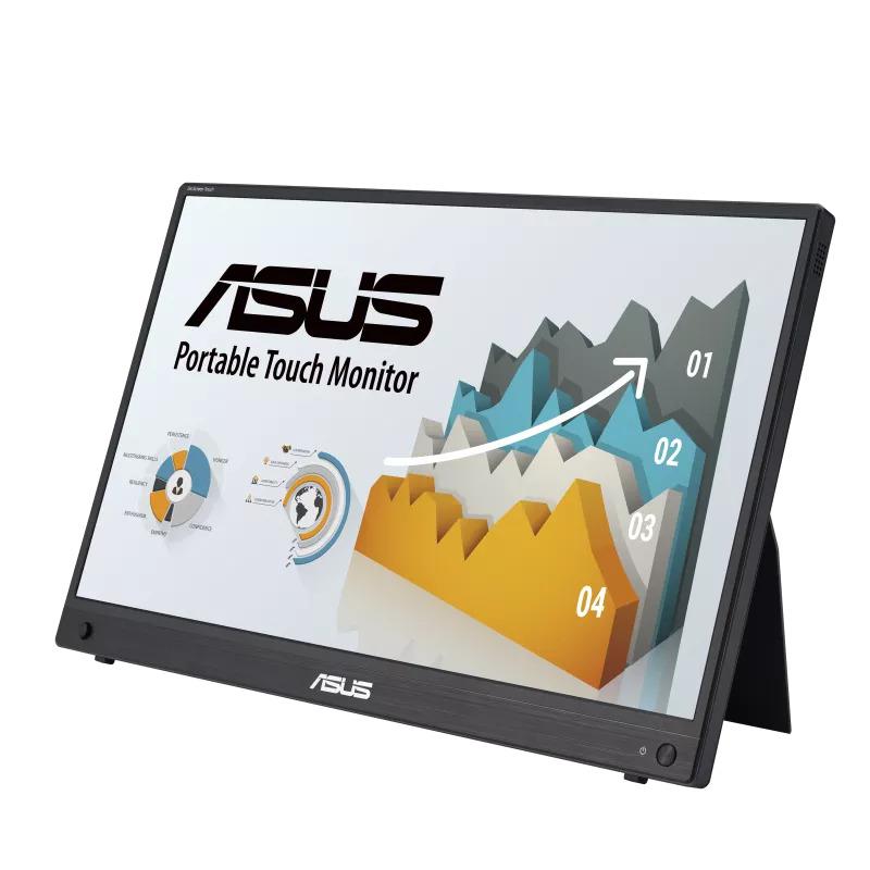 Monitor portativ Asus ZenScreen Touch MB16AHT, 15.6", FHD, IPS, me prekje
