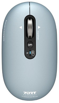 Maus pa kabëll Port Designs PURE MAC, Bluetooth, 3200 DPI, gri