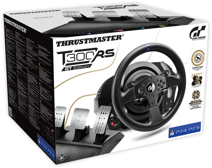 Set për vozitje Volant Thrustmaster T300 RS + T3PA Edicioni GT për PC/PS3/PS4