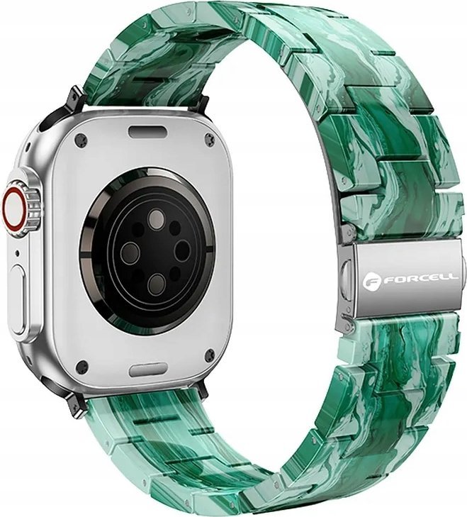 Rrip dore Forcell F Design FA04 Resin Marble, për Apple Watch 38 40 41, rezinë plastike, çelik inox