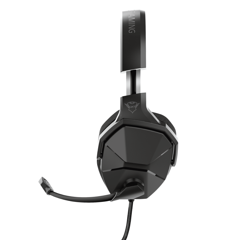 Kufje gaming Trust GXT 4371 Ward, me kabllo, mikrofoni fleksibël, të zeza