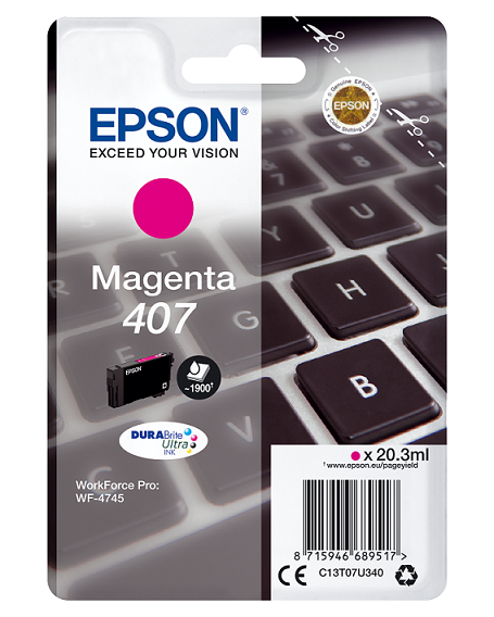 Ngjyrë për printer EPSON WF-4745 Series L, 20.3 ml, vjollcë