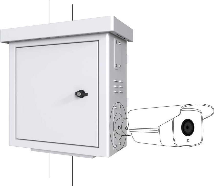 Kabinet rack Lanview RCCTV001, 0U, për CCTV, i bardhë
