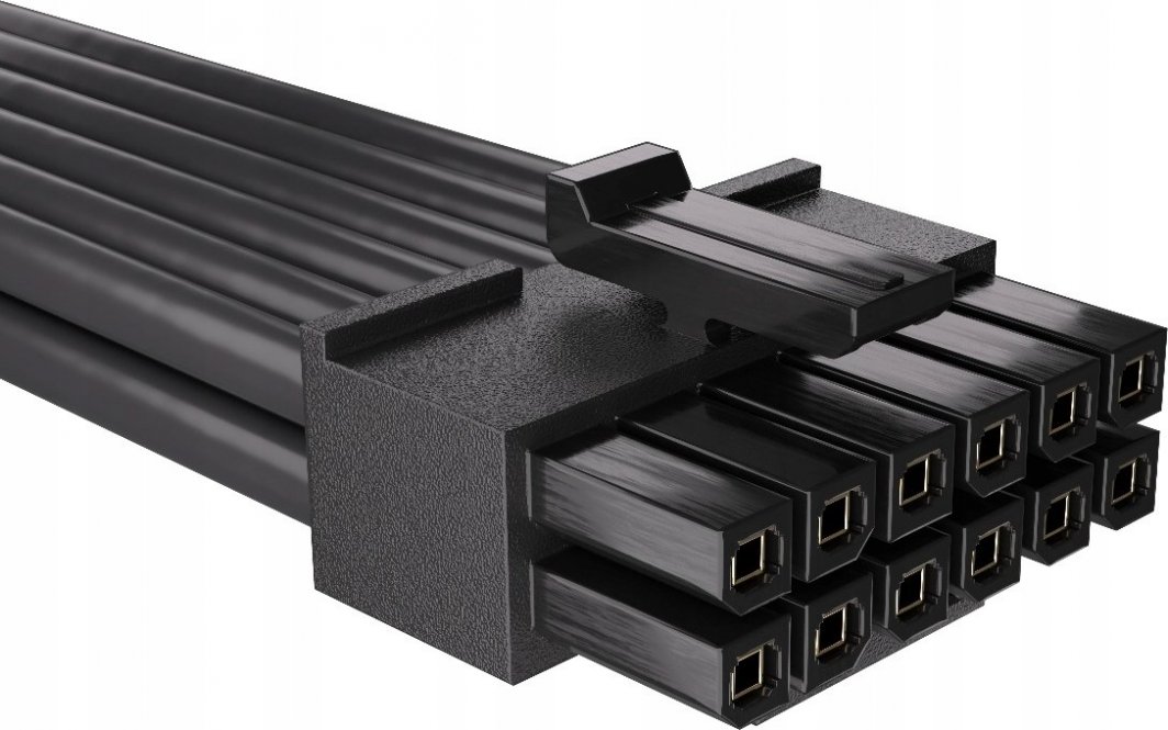 Kabllo Endorfy 12-pin - PCIe 6-pin x2, 0.6m, e zezë