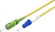 Kabëll optik Goobay 59653, singlemode OS2 FTTH, SC APC në LC UPC, 15m, i verdhë