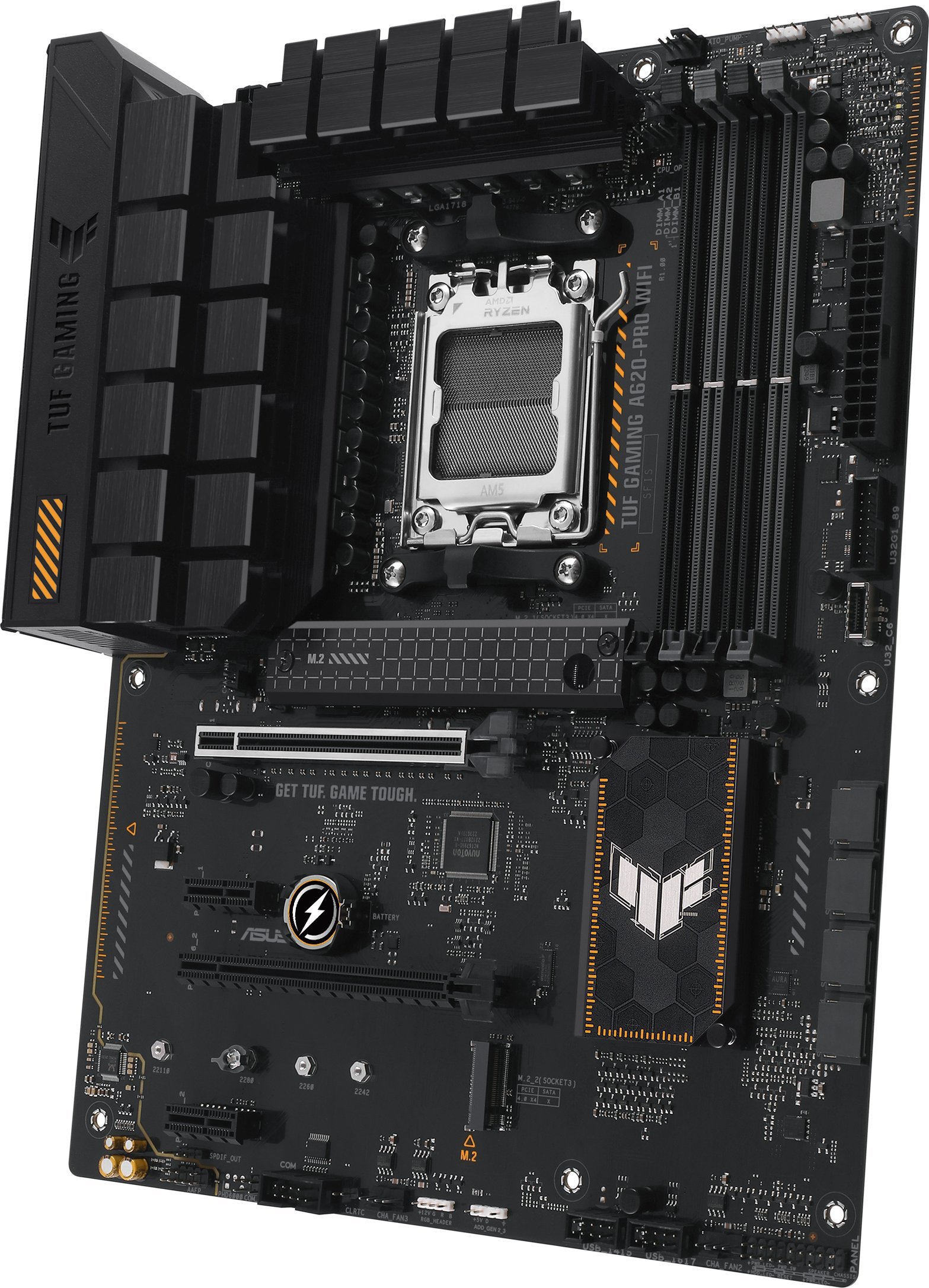 Pllakë amë Asus TUF Gaming A620 PRO WIFI, DDR5, Wi Fi 6, e zezë