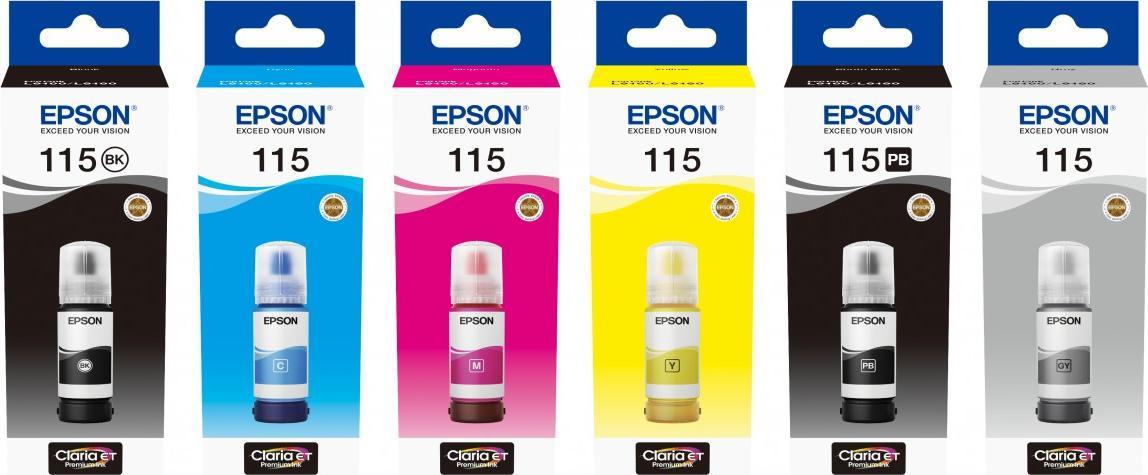 Bojë printeri Epson C13T07D44A 115, Claria ET Premium, Yellow, 6200 faqe