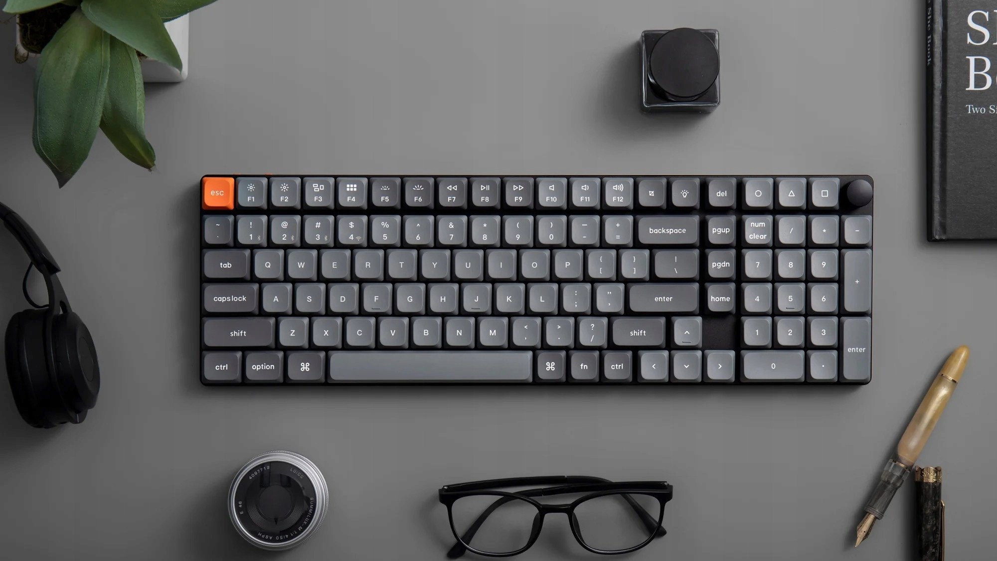 Tastierë mekanike Keychron K17 Max QMK, wireless, RGB LED, e zezë