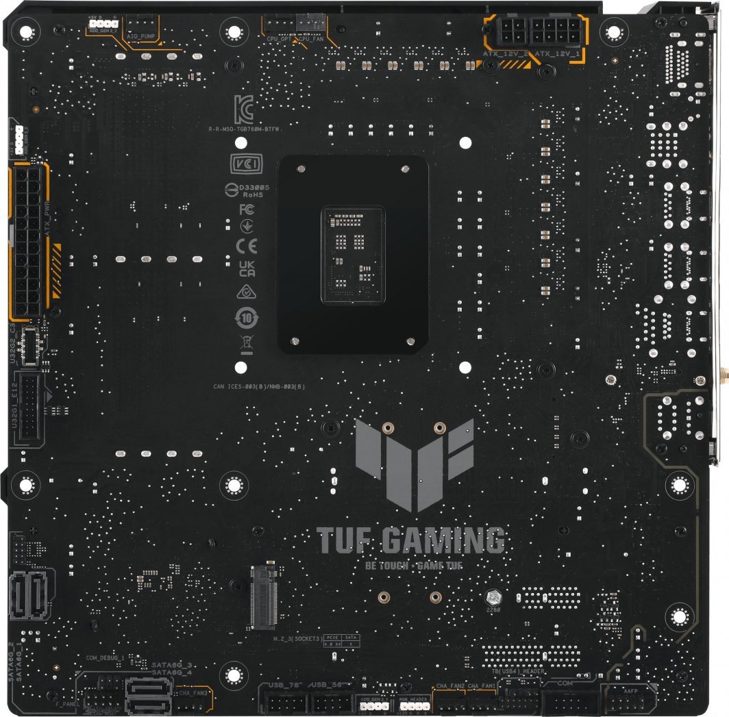 Pllakë amë Asus TUF GAMING B760M-BTF WIFI, e zezë