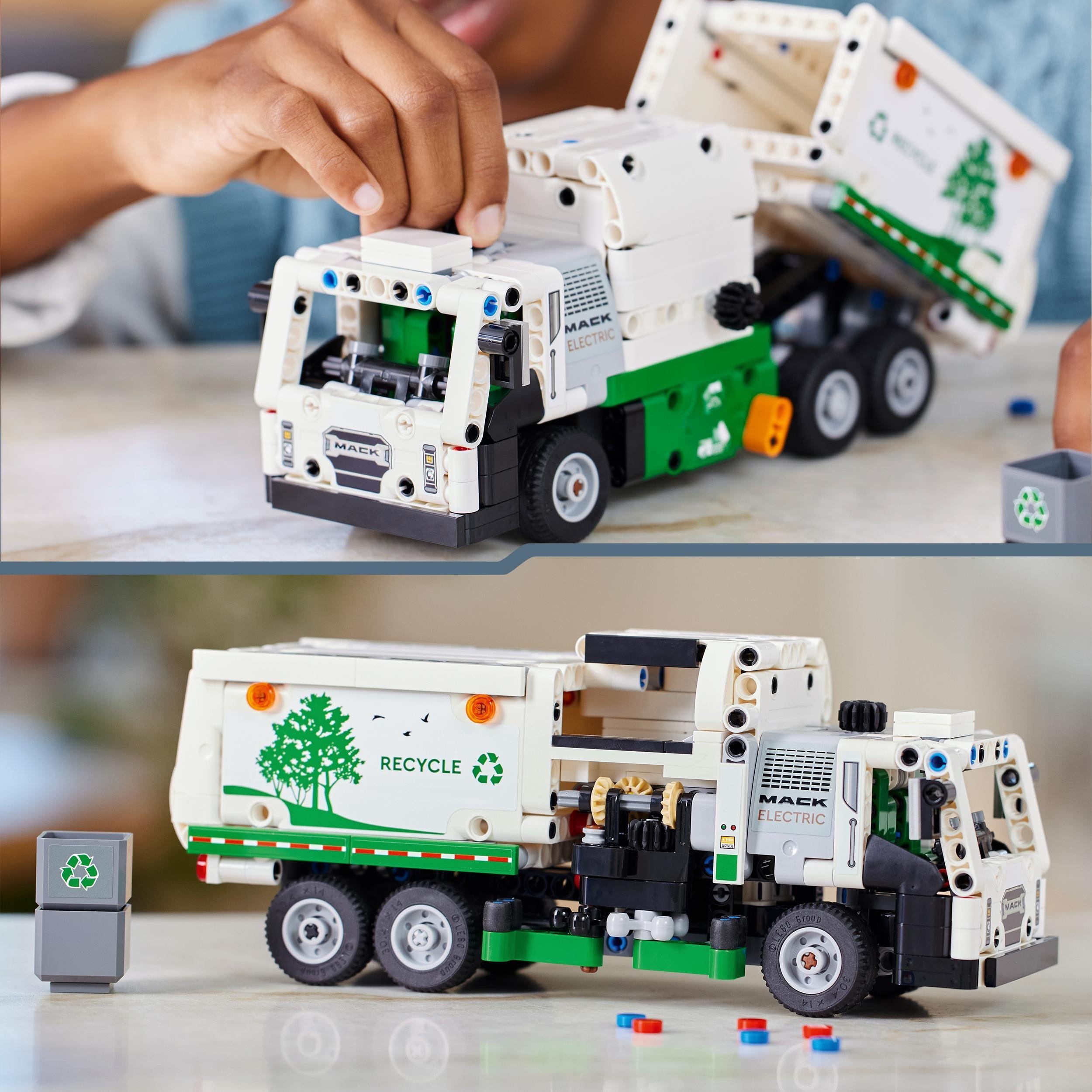 Lodër LEGO Technic Mack LR Electric Garbage Truck 42167, 503 pjesë, për fëmijë 8+
