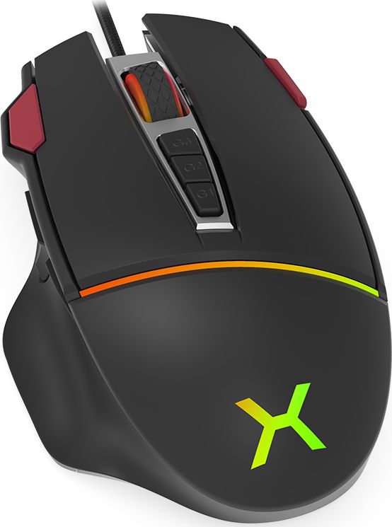 Maus gaming Krux Fuze Pro KRX0074, me tela, RGB, i zi