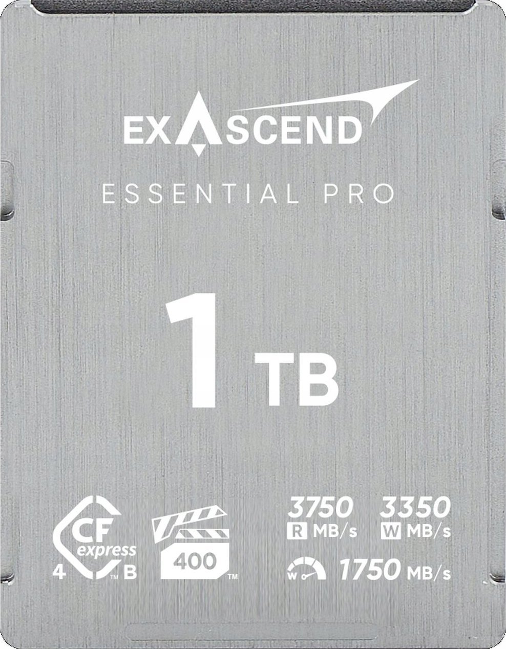 Kartë memorie Exascend Essential Pro CFexpress 4.0 Type B, 1TB, 3750 MB/s, gri