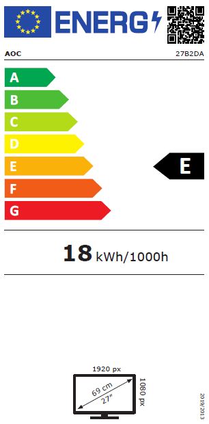 Monitor AOC 27B2DA - 27'' LED, Full HD, i zi