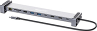 Dock USB C Manhattan 7 porta, 2x HDMI 4K 60Hz, Ethernet Gigabit, gri