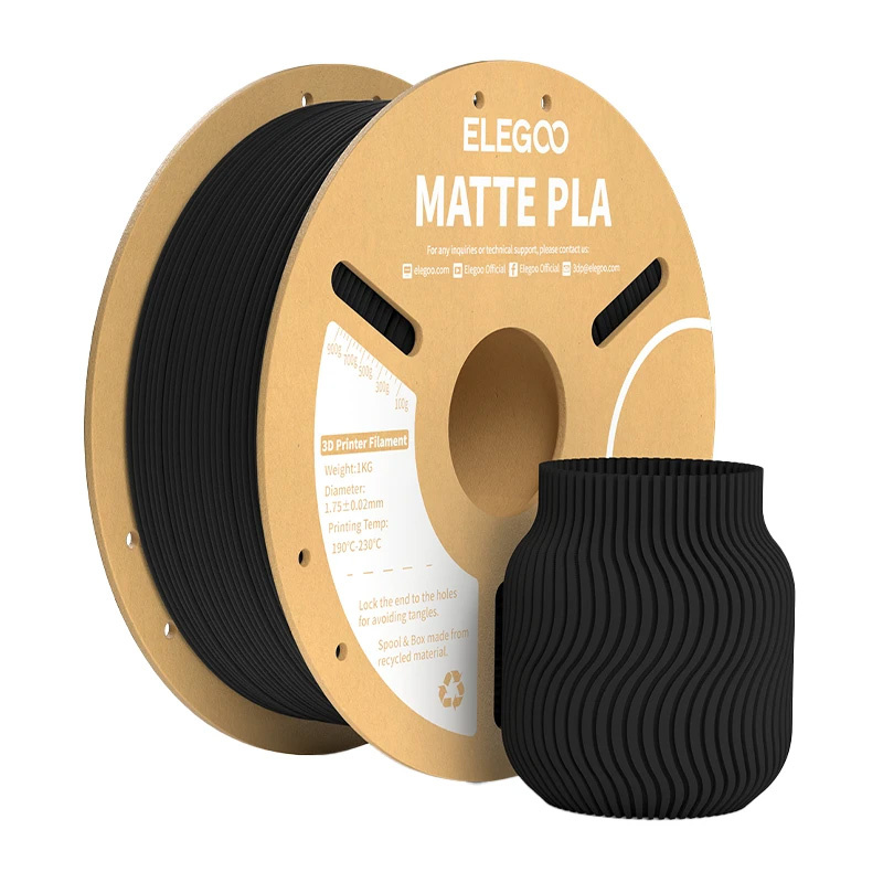Filament 3D Elegoo Matte PLA, 1.75mm, 1kg, i zi