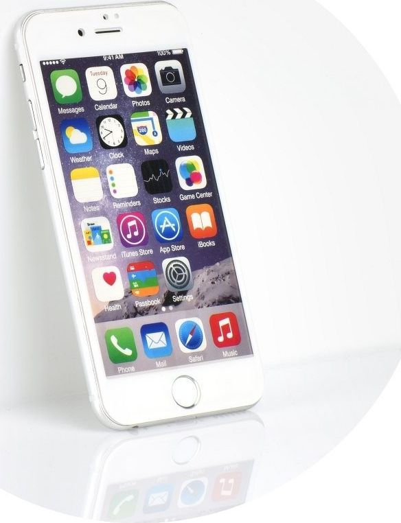Mbrojtës ekrani Partner Tele.com 5D Full Glue, për iPhone 6 4.7, xham i temperuar, i bardhë