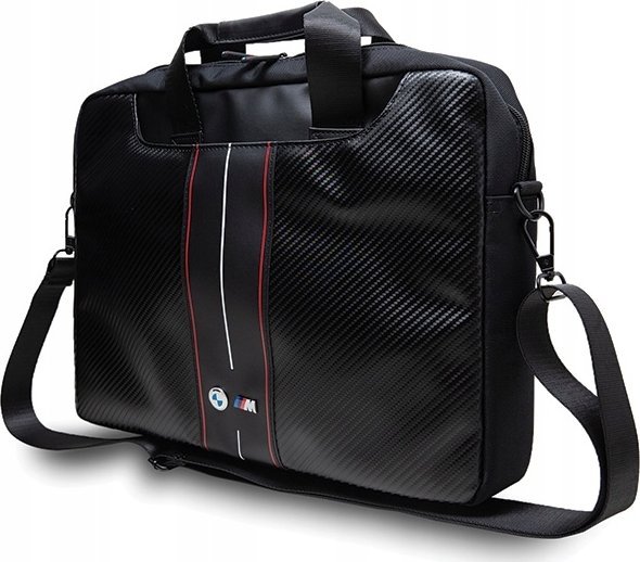 Çantë laptopi BMW Carbon Blue Stripe BMCB15COMSCAKL, 16", i zi