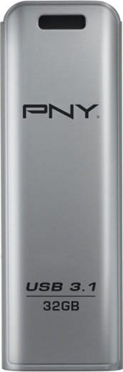 USB flash PNY Elite Steel, 32GB, USB 3.1, argjendtë