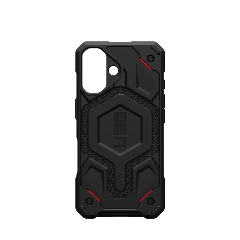 Mbrojtëse telefoni Urban Armor Gear Monarch Pro Kevlar për iPhone 16, 6.1", MagSafe, e zezë