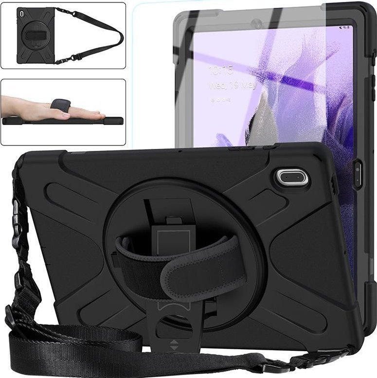 Mbulesë tablet eStuff ES681858, për Samsung Galaxy Tab S9 Plus S8 Plus S7 FE S7 Plus, 12.4"