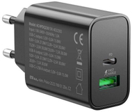 Полнач USB Gogen ACHPDQ230B, PD 30W, 2 порти USB C и USB A, црн