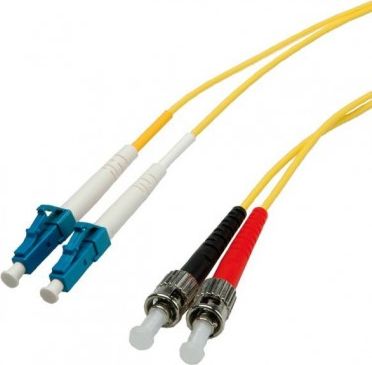 Kabllo optik Duplex ECOFIBER LC/ST, 9/125µm, 10m, e verdhë