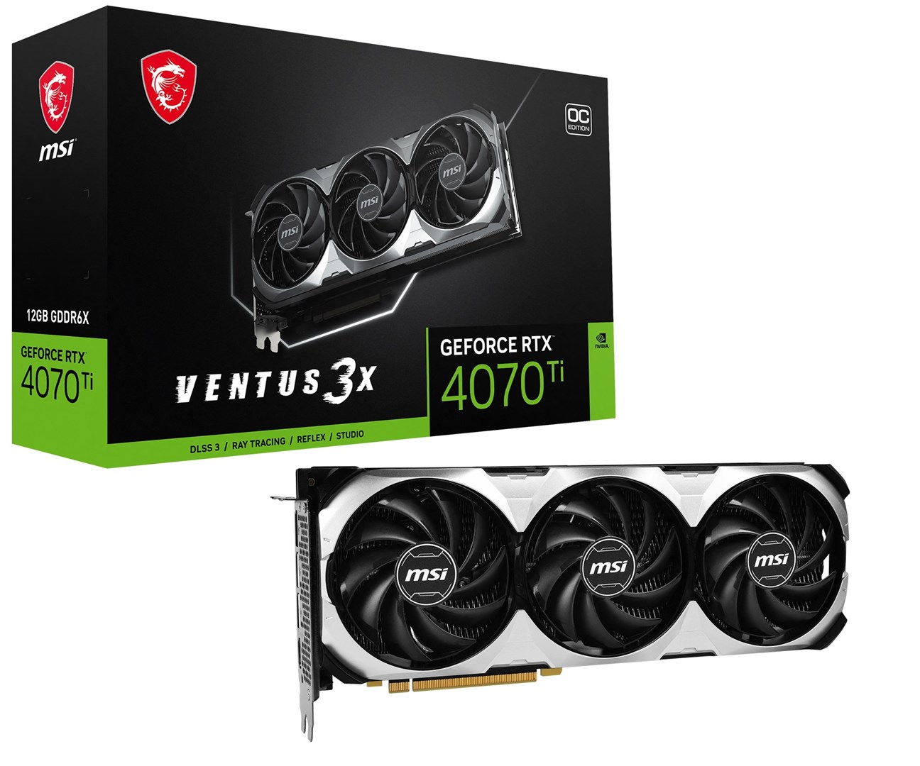 Kartelë grafike MSI RTX 4070 Ti VENTUS 3X 12G OC