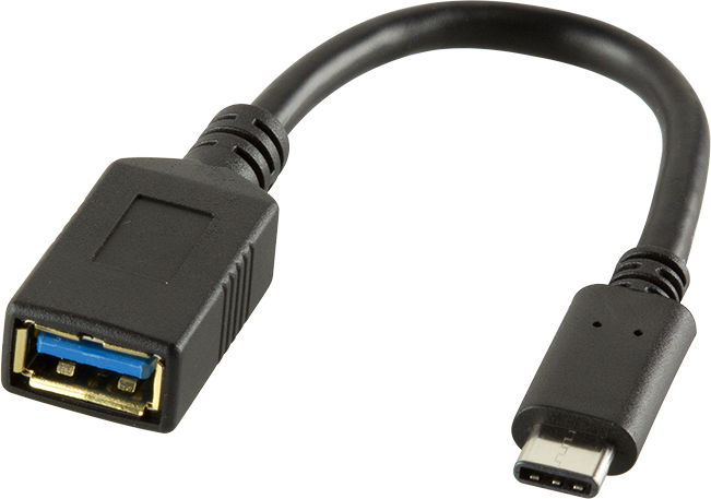 Adapter USB LogiLink CU0098, USB C në USB A, i zi