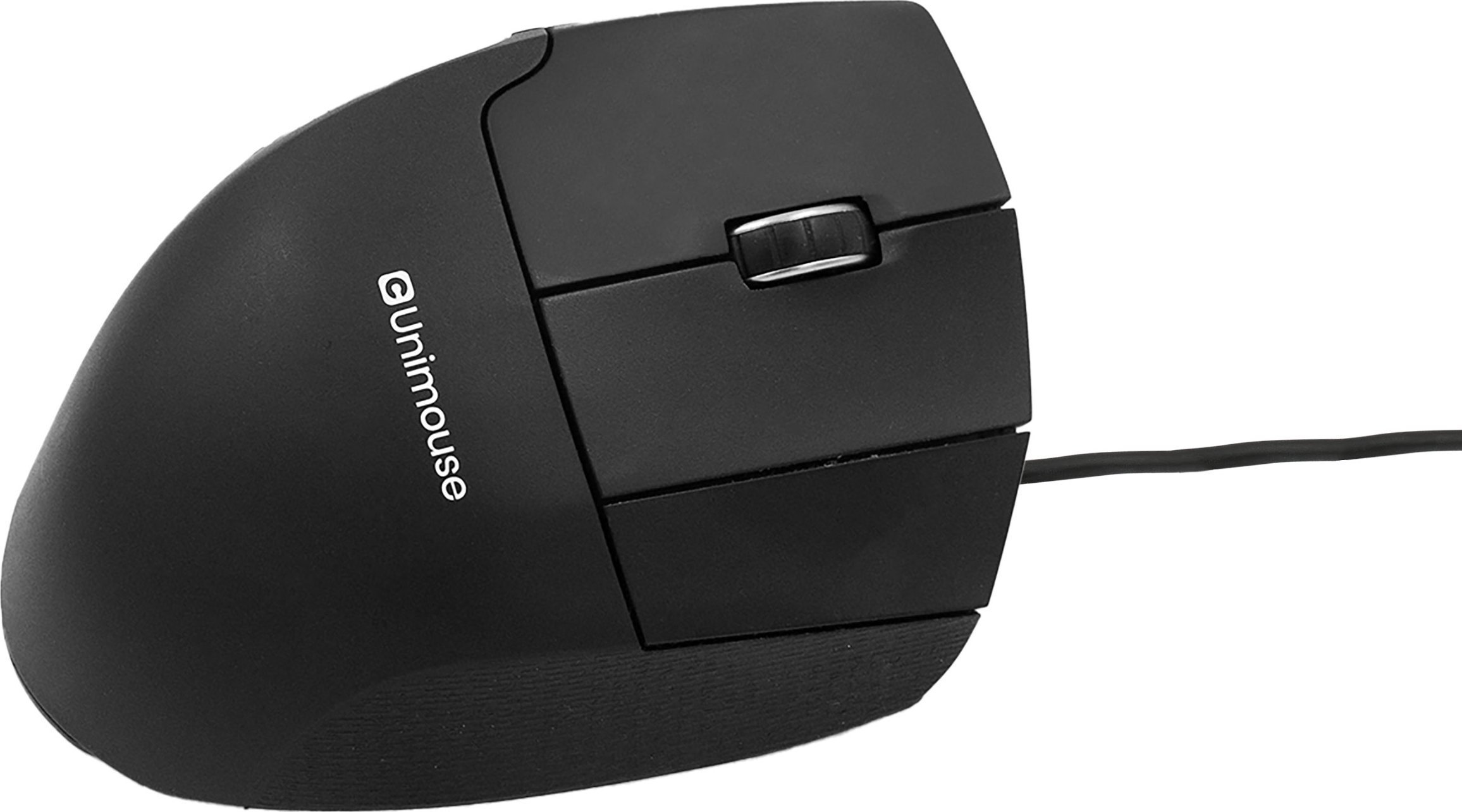 Mouse ergonomik Contour UniMouse, me kabllo USB Type A, 4000 DPI, i zi matte