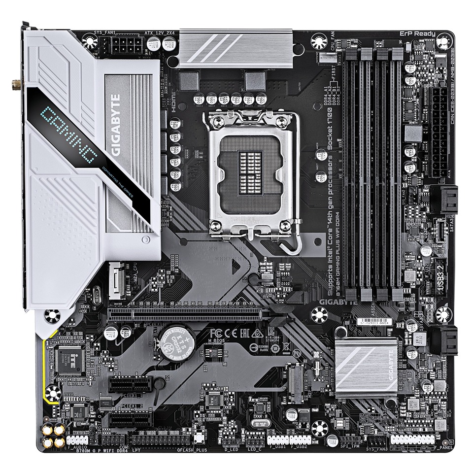 Pllakë amë GIGABYTE B760M Gaming Plus WIFI DDR4, Micro ATX, Wi-Fi 6, e zezë