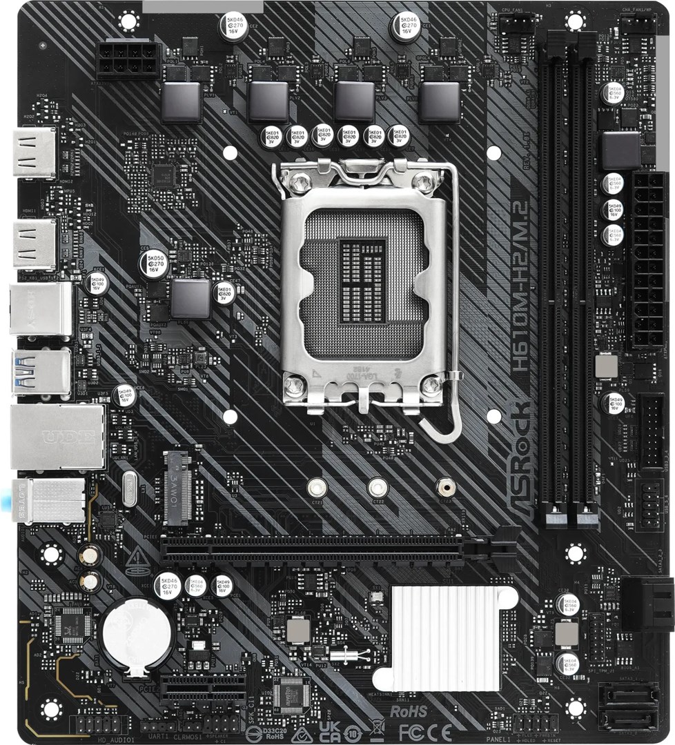 Pllakë amë ASRock H610M H2 M.2, LGA1700, DDR4