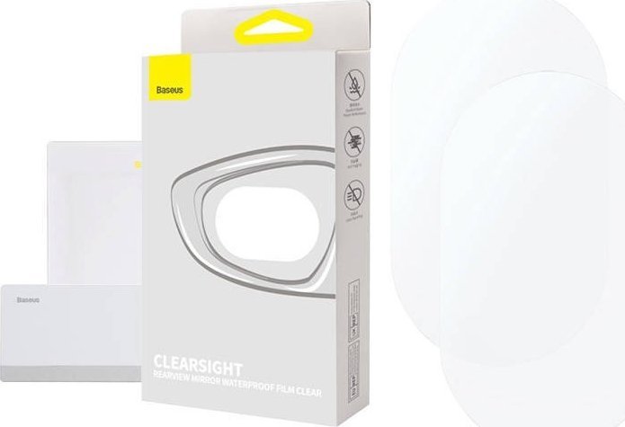 Film mbrojtës pasqyre Baseus Transparent, kundër shiut, 2 copë