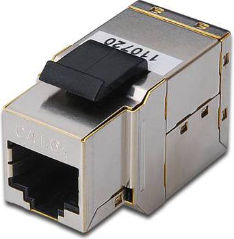Lidhës rrjeti Digitus DN-93906, RJ45 Coupler, Cat6, gri
