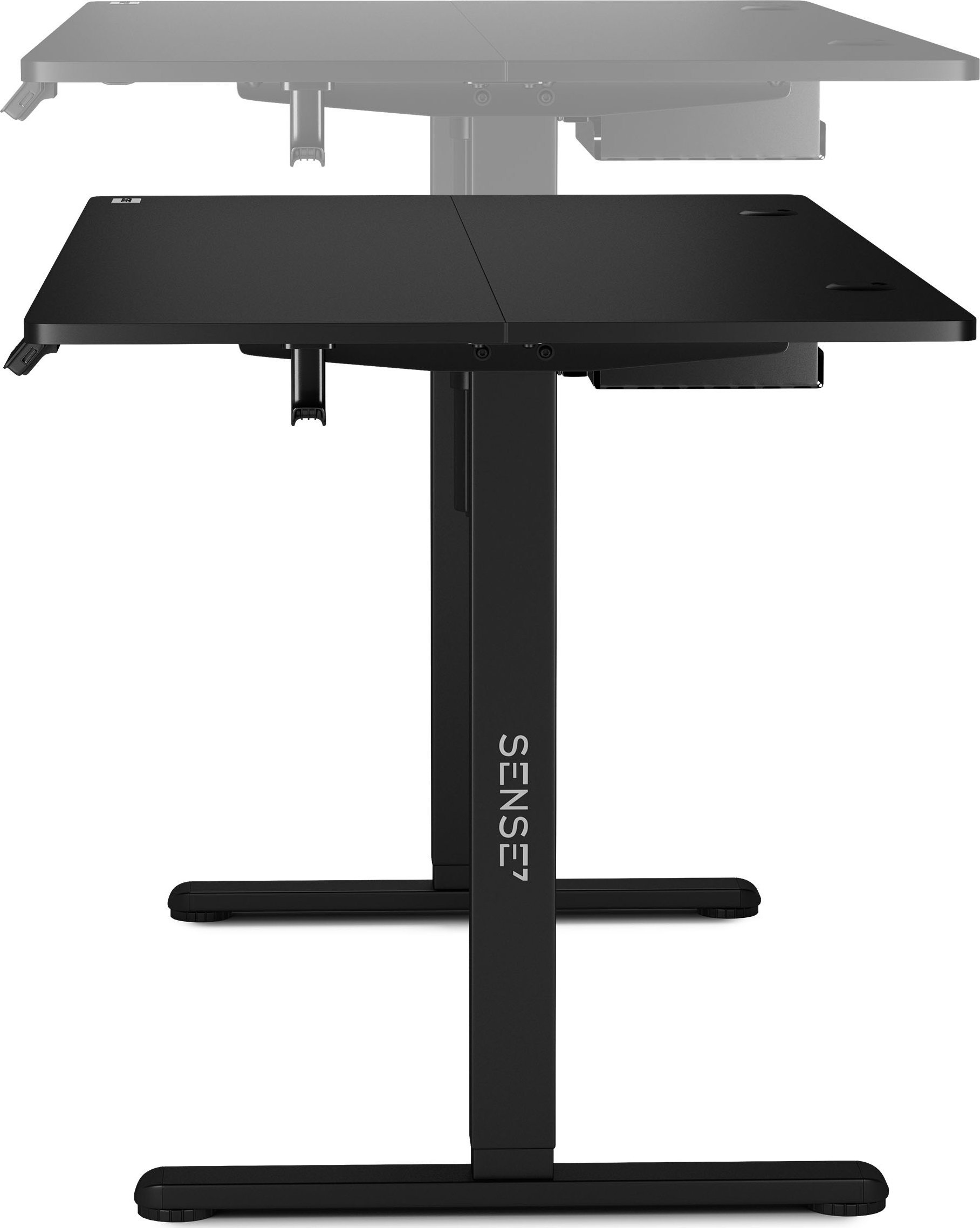 Tavolinë SENSE 7 Nojo, 140cm x 70cm, e zezë