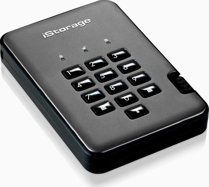 Hard disk i jashtëm iStorage DiskAshur PRO2, 2TB, USB 3.2, i zi